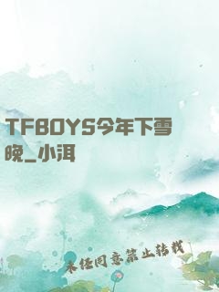 TFBOYS今年下雪晚