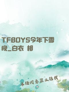 TFBOYS今年下雪晚