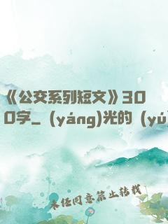 《公交系列短文》300字