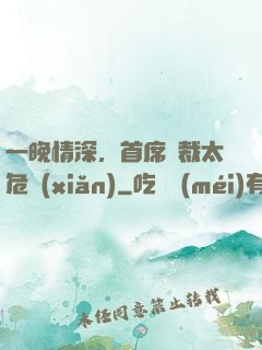 一晚情深，首席總裁太危險(xiǎn)