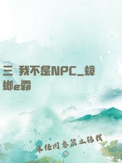 三國我不是NPC