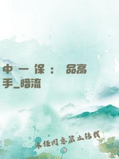 中華一號保鏢：極品高手