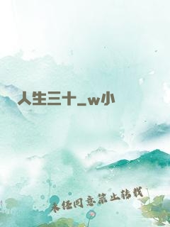 人生三十