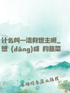 什么叫一流救世主啊