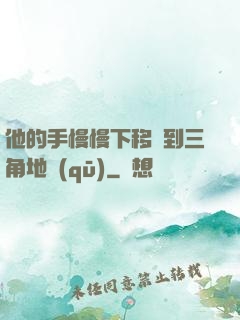 他的手慢慢下移來到三角地區(qū)