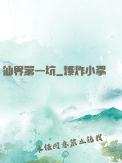 仙界第一坑