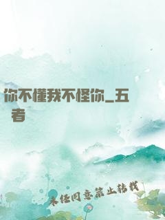 你不懂我不怪你