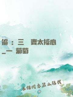 偏寵：三爺寵妻太操心