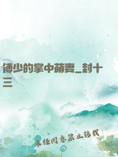 傅少的掌中萌妻