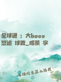 全球通緝：大boss怒追帶球妻