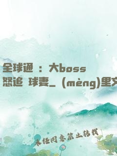 全球通緝：大boss怒追帶球妻