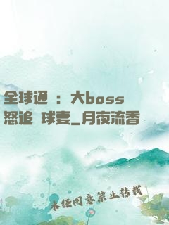 全球通緝：大boss怒追帶球妻