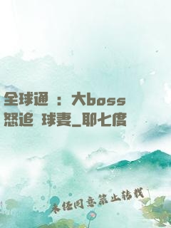 全球通緝：大boss怒追帶球妻