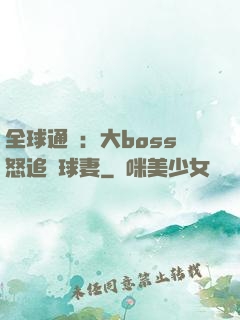 全球通緝：大boss怒追帶球妻