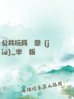 公共玩具閱讀章節(jié)