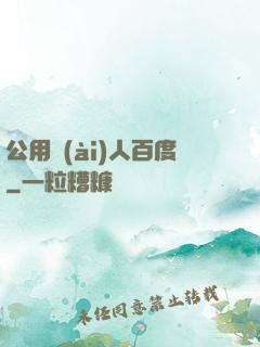 公用愛(ài)人百度