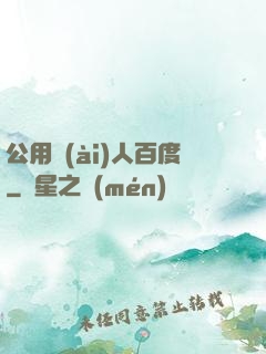 公用愛(ài)人百度