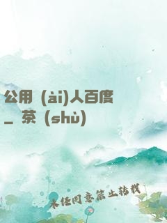 公用愛(ài)人百度
