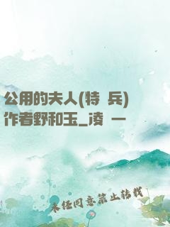 公用的夫人(特種兵)作者野和玉