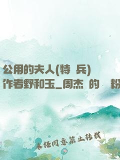 公用的夫人(特種兵)作者野和玉