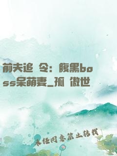 前夫追緝令：腹黑boss呆萌妻