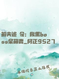 前夫追緝令：腹黑boss呆萌妻