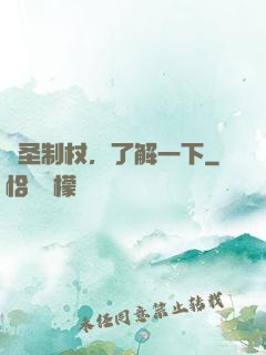劍圣制杖，了解一下