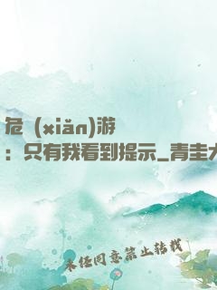 危險(xiǎn)游戲：只有我看到提示