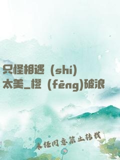 只怪相遇時(shí)太美