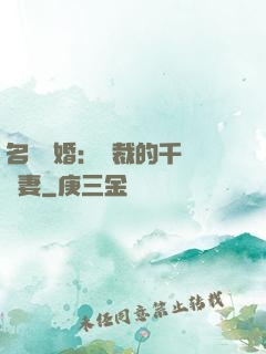 名門閃婚：總裁的千億寵妻