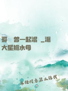 哥幾個曾一起混過