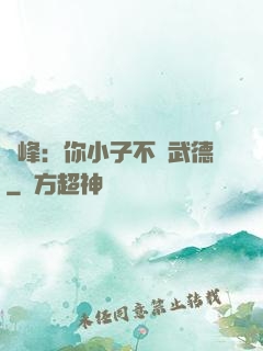 喬峰：你小子不講武德