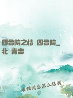 四合院之情滿四合院