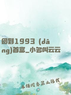 回到1993當(dāng)首富