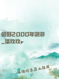 回到2000年做游戲