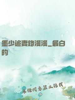墨少追妻路漫漫