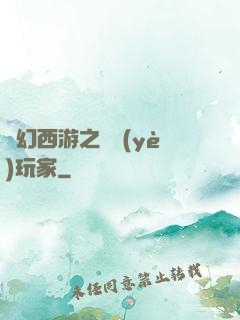 夢幻西游之職業(yè)玩家