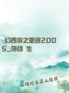 夢幻西游之重返2005