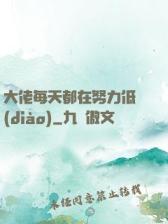 大佬每天都在努力低調(diào)