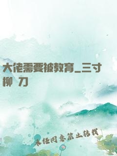 大佬需要被教育