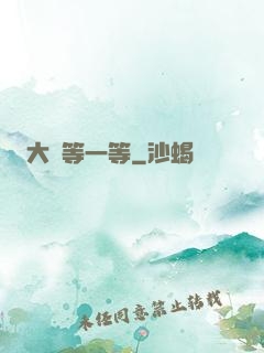大俠等一等