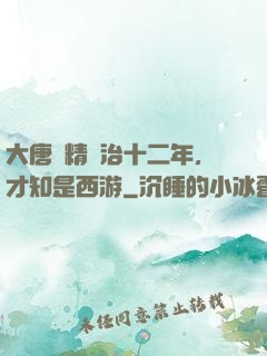 大唐勵精圖治十二年，才知是西游