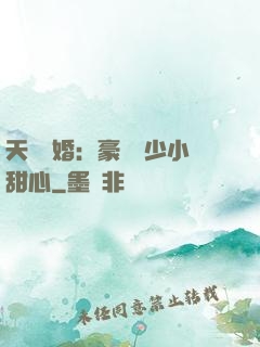 天價寵婚：豪門闊少小甜心