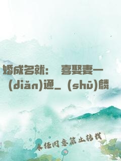 婚成名就：歡喜娶妻一點(diǎn)通
