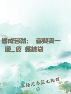 婚成名就：歡喜娶妻一點通