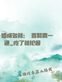婚成名就：歡喜娶妻一點通