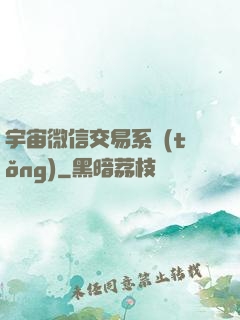 宇宙微信交易系統(tǒng)