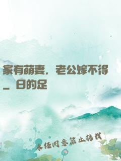 家有萌妻，老公嫁不得