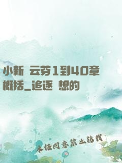 小新與云芬1到40章概括