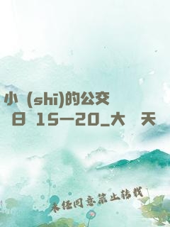 小詩(shī)的公交車日記15一20